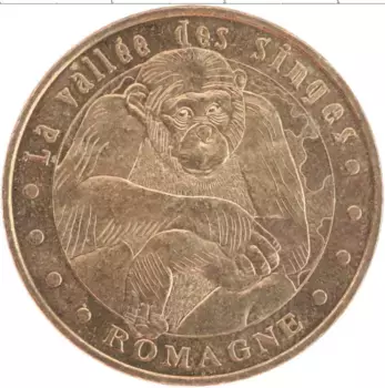 Монета Жетон Франции 2006 года Латунь Обезьяна