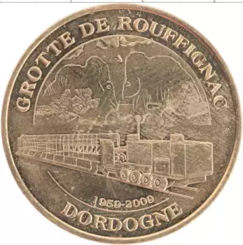 Монета Жетон Франции 2009 года Латунь Поезд