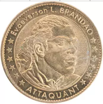 Монета Жетон Франции 2012 года Латунь История футбола