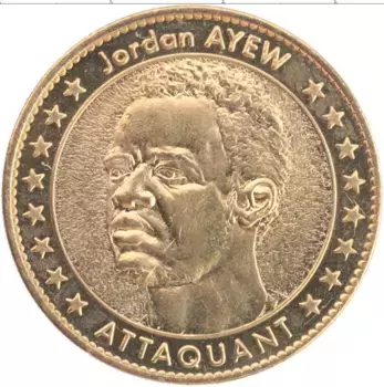 Монета Жетон Франции 2012 года Латунь История футбола