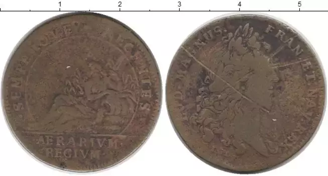 Монета жетон Франции Бронза