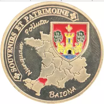 Монета Жетон Франции Латунь Байонна