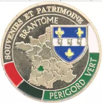 Монета Жетон Франции Латунь Брантом ан Перигор