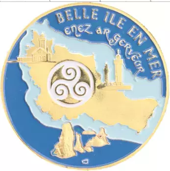 Монета Жетон Франции Латунь Бретань