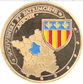 Монета Жетон Франции Латунь Цветной