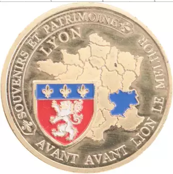 Монета Жетон Франции Латунь Цветной