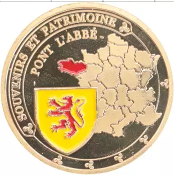 Монета Жетон Франции Латунь Цветной