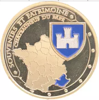 Монета Жетон Франции Латунь Цветной