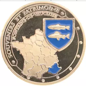 Монета Жетон Франции Латунь Цветной