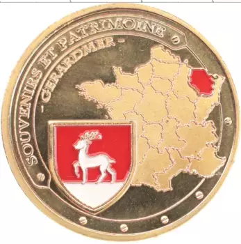 Монета Жетон Франции Латунь Цветной