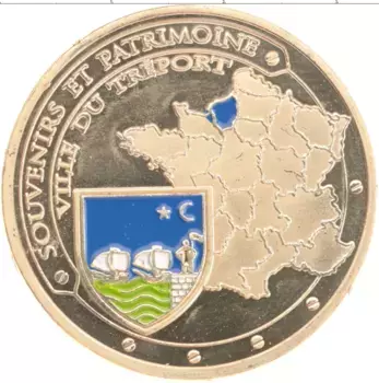 Монета Жетон Франции Латунь Цветной