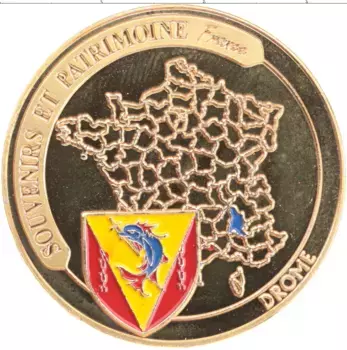 Монета Жетон Франции Латунь Дром