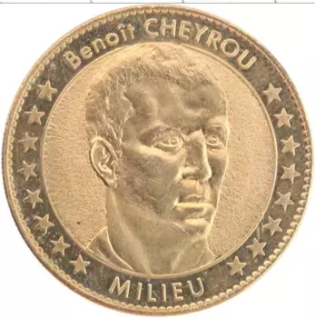 Монета Жетон Франции Латунь История футбола