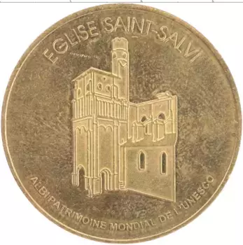 Монета Жетон Франции Латунь Эглис Сен-Салви
