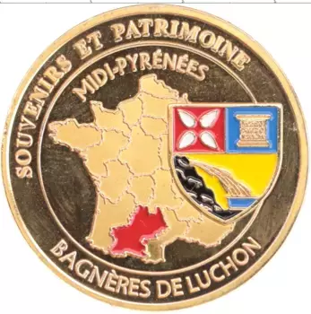 Монета Жетон Франции Латунь Юг-Пиренеи
