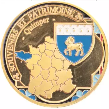 Монета Жетон Франции Латунь Кемпер