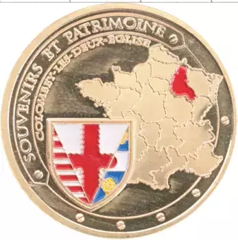 Монета Жетон Франции Латунь Коломбэ-ле-Дёз-Эглиз