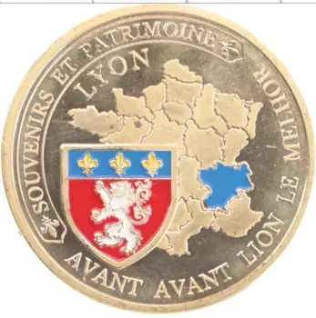 Монета Жетон Франции Латунь Лион