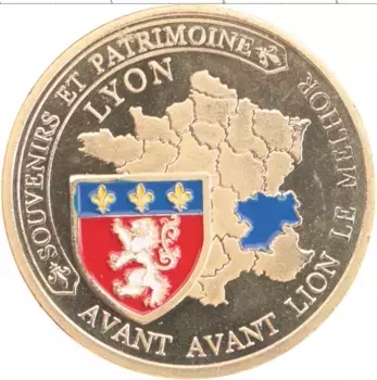 Монета Жетон Франции Латунь Лион