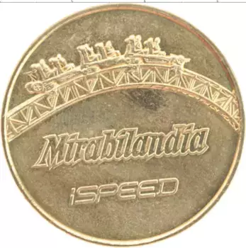 Монета Жетон Франции Латунь Мирабиландия