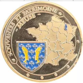 Монета Жетон Франции Латунь Мёз