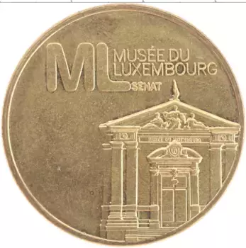 Монета Жетон Франции Латунь Музей Люксембурга