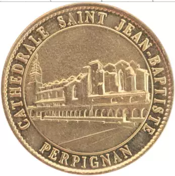 Монета Жетон Франции Латунь Перпиньян