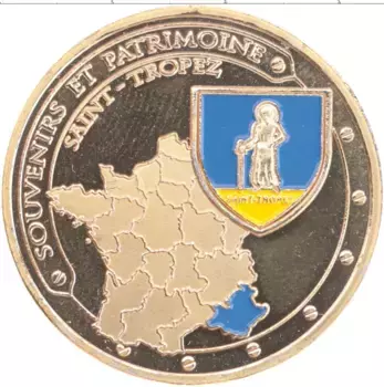 Монета Жетон Франции Латунь Сан-Тропе