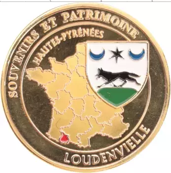 Монета Жетон Франции Латунь Верхние Пиренеи