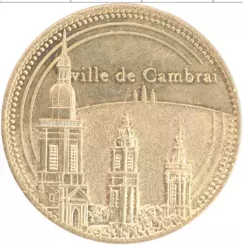Монета Жетон Франции Латунь Вилла Камбре
