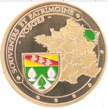 Монета Жетон Франции Латунь Вогезы