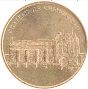 Монета Жетон Франции Латунь Замок Шенонсо