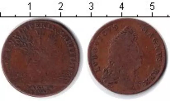 Монета жетон Франции Людовик XV