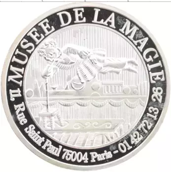 Монета Жетон Франции Посеребрение Музей магии