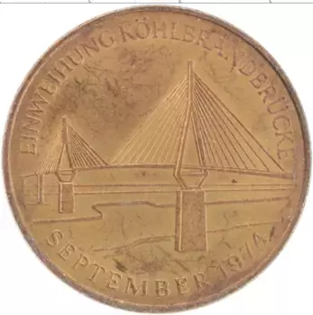 Монета Жетон ФРГ 1974 года Бронза Гамбург