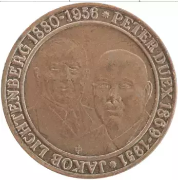 Монета Жетон ФРГ 1975 года Бронза 50 лет Банку