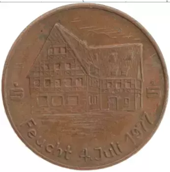 Монета Жетон ФРГ 1977 года Бронза Нюрнберг