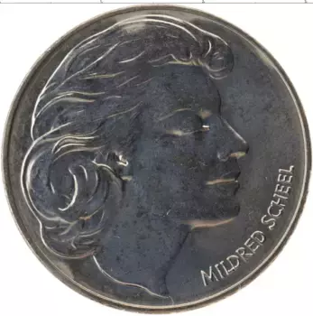 Монета Жетон ФРГ 1979 года Медно-никель Милдред Шеель