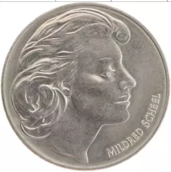 Монета Жетон ФРГ 1979 года Медно-никель Милдред Шеель
