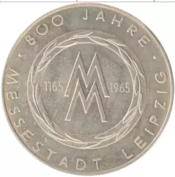 Монета Жетон ГДР 1965 года Медно-никель 800 лет Лейпцигу
