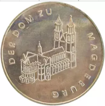 Монета Жетон ГДР 1967 года Медно-никель Магдебург