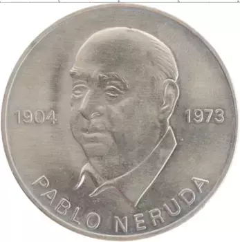 Монета Жетон ГДР 1973 года Бронза Пабло Неруда