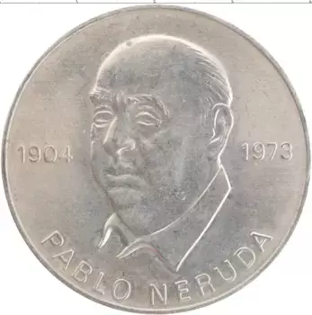 Монета Жетон ГДР 1973 года Медно-никель Пабло Неруда