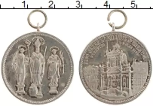 Монета Жетон Германии 1889 года Посеребрение 1200 лет Вюрцбургу