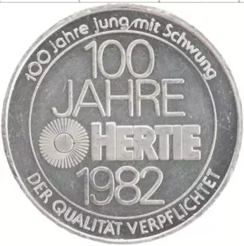 Монета Жетон Германии 1982 года Медно-никель 100 лет Hertie