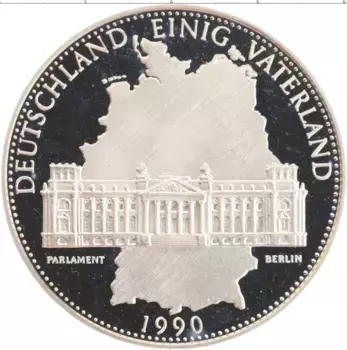 Монета Жетон Германии 1990 года Медно-никель Германский парламент