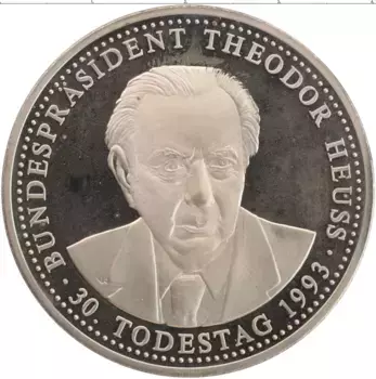 Монета Жетон Германии 1993 года Медно-никель Теодор Хойсс