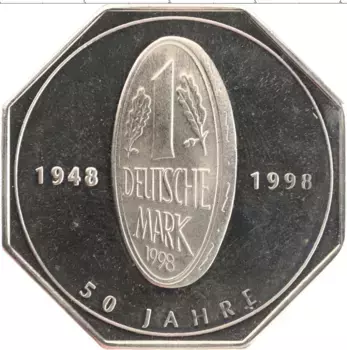 Монета Жетон Германии 1998 года Медно-никель 50 лет ФРГ
