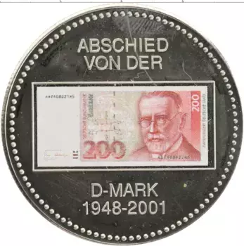 Монета Жетон Германии 2001 года Медно-никель 200 марок ФРГ