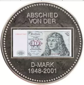 Монета Жетон Германии 2001 года Медно-никель 10 марок ФРГ